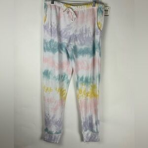 Jenni Tie-Dyed Jogger Pajama Pants